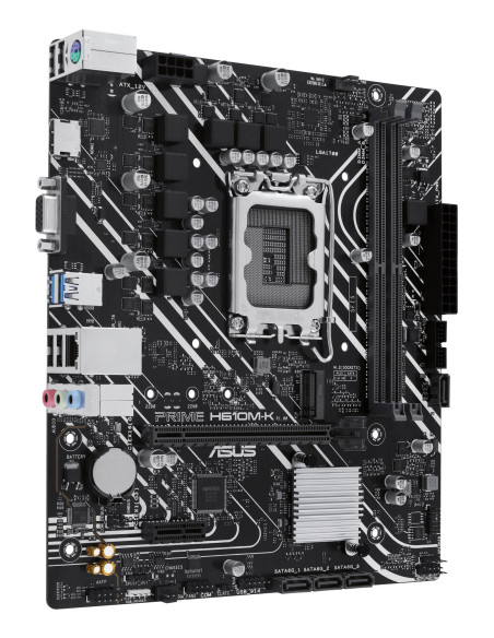 Mainboard, ASUS, Intel H610, LGA1700, Micro-ATX, Memory DDR5, Memory slots 2, 1xPCI-Express 3.0 1x, 1xPCI-Express 4.0 16x, 1xM.