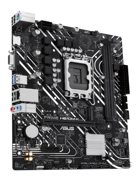 Mainboard, ASUS, Intel H610, LGA1700, Micro-ATX, Memory DDR5, Memory slots 2, 1xPCI-Express 3.0 1x, 1xPCI-Express 4.0 16x, 1xM.