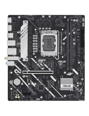 Mainboard, ASUS, Intel H810, LGA1851, Micro-ATX, Memory DDR5, Memory slots 2, PRIMEH810M-AWIFI