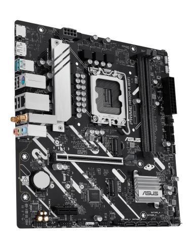 Mainboard, ASUS, Intel H810, LGA1851, Micro-ATX, Memory DDR5, Memory slots 2, PRIMEH810M-AWIFI