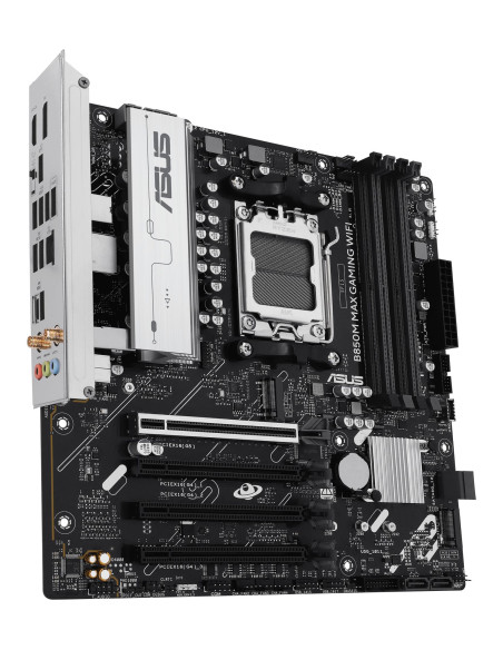 Mainboard, ASUS, AMD B850, SAM5, Micro-ATX, Memory DDR5, Memory slots 4, 3xPCI-Express 4.0 16x, 1xPCI-Express 5.0 16x, 3xM.2, 1
