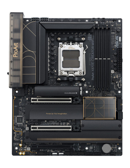 Mainboard, ASUS, AMD X870E, SAM5, ATX, Memory DDR5, Memory slots 4, 3xPCI-Express 4.0 16x, 2xPCI-Express 5.0 16x, 4xM.2, 1xHDMI