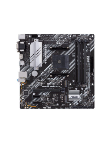 Asus | PRIME B550M-A | Processor family AMD | Processor socket AM4 | DDR4 | Memory slots 4 | Supported hard disk drive interfac
