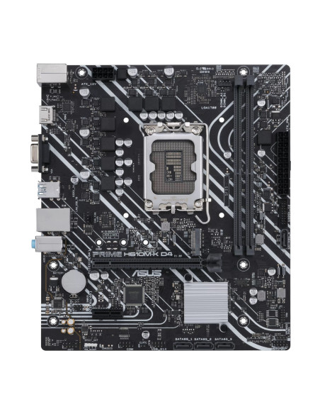 Asus | PRIME H610M-K D4 | Processor family Intel | Processor socket LGA1700 | DDR4 DIMM | Memory slots 2 | Supported hard disk 