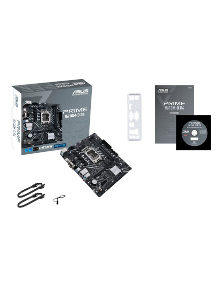 Asus | PRIME H610M-D D4 | Processor family Intel | Processor socket LGA1700 | DDR4 DIMM | Memory slots 2 | Supported hard disk 