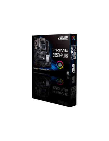 Asus | PRIME B550-PLUS | Processor family AMD | Processor socket AM4 | DDR4 DIMM | Memory slots 4 | Supported hard disk drive i