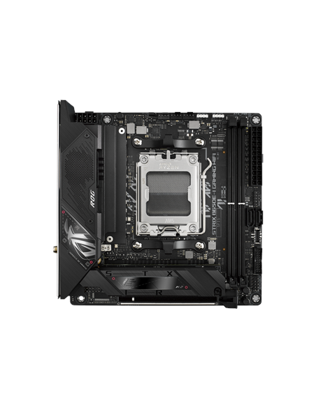 Asus | ROG STRIX B650E-I GAMING WIFI | Processor family AMD | Processor socket AM5 | DDR5 DIMM | Memory slots 2 | Supported har