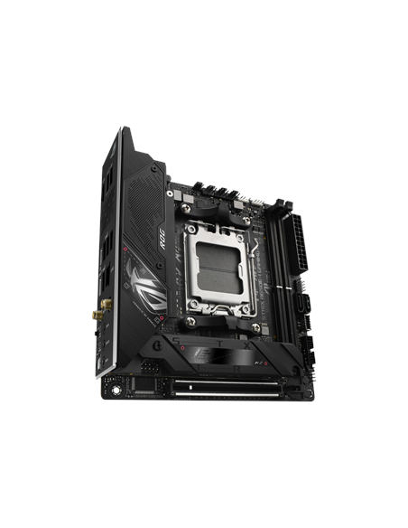 Asus | ROG STRIX B650E-I GAMING WIFI | Processor family AMD | Processor socket AM5 | DDR5 DIMM | Memory slots 2 | Supported har