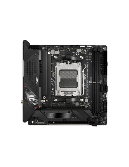 Asus | ROG STRIX B650E-I GAMING WIFI | Processor family AMD | Processor socket AM5 | DDR5 DIMM | Memory slots 2 | Supported har