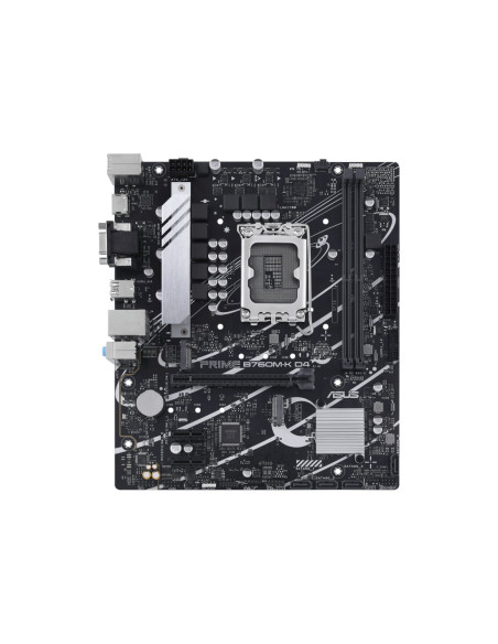 Asus | PRIME B760M-K D4 | Processor family Intel | Processor socket LGA1700 | DDR4 DIMM | Memory slots 2 | Supported hard disk 