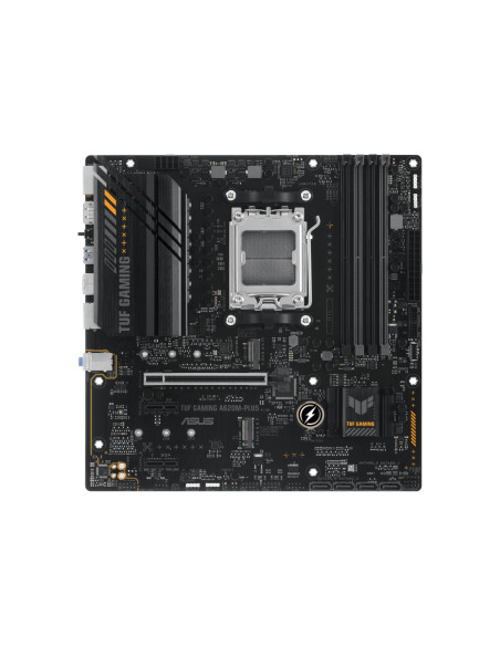 Asus | TUF GAMING A620M-PLUS | Processor family AMD | Processor socket AM5 | DDR5 DIMM | Memory slots 4 | Supported hard disk d