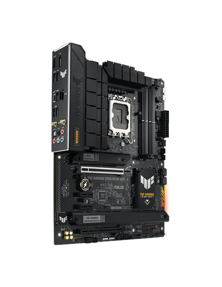 Asus | TUF GAMING B760-PLUS WIFI | Processor family Intel | Processor socket LGA1700 | DDR4 | Supported hard disk drive interfa
