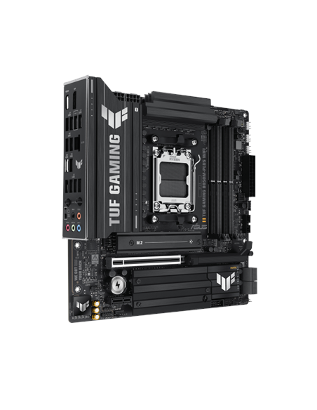 Asus TUF GAMING B850M-PLUS WIFI | Processor family AMD | Processor socket AM5 | DDR5 | Supported hard disk drive interfaces M.2