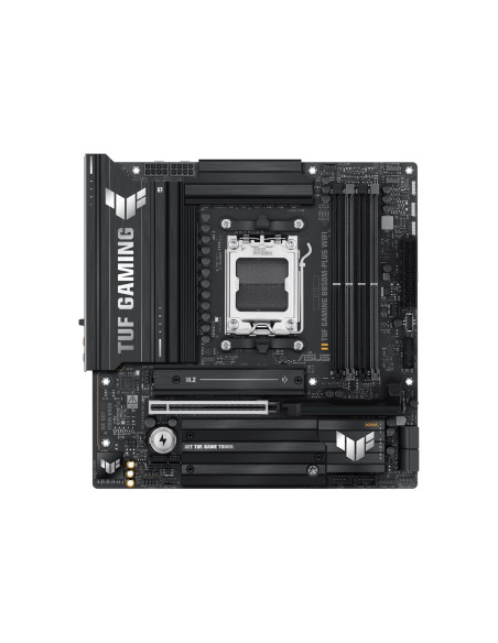 Asus TUF GAMING B850M-PLUS WIFI | Processor family AMD | Processor socket AM5 | DDR5 | Supported hard disk drive interfaces M.2