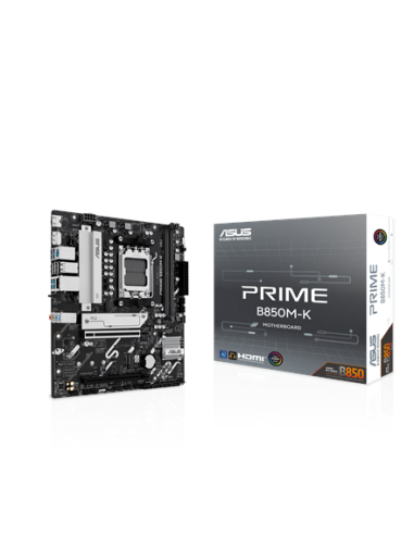 Asus PRIME B850M-K | Processor family AMD | Processor socket AM5 | DDR5 | Supported hard disk drive interfaces SATA, M.2 | Numb