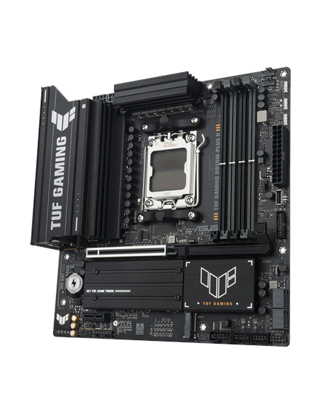 Asus TUF GAMING B850M-PLUS II | Processor family AMD | Processor socket AM5 | DDR5 | Supported hard disk drive interfaces SATA,