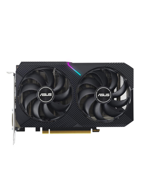Graphics Card, ASUS, NVIDIA GeForce RTX 3050, 8 GB, GDDR6, 128 bit, PCIE 4.0 16x, Dual Slot Fansink, 1xDVI-D, 1xHDMI, 1xDisplay