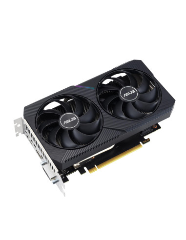 Graphics Card, ASUS, NVIDIA GeForce RTX 3050, 8 GB, GDDR6, 128 bit, PCIE 4.0 16x, Dual Slot Fansink, 1xDVI-D, 1xHDMI, 1xDisplay