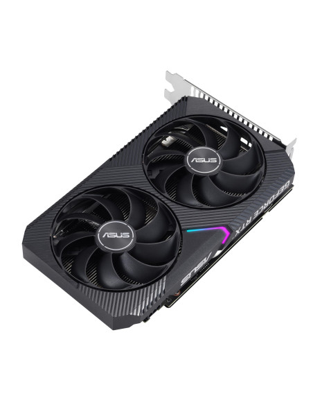 Graphics Card, ASUS, NVIDIA GeForce RTX 3050, 8 GB, GDDR6, 128 bit, PCIE 4.0 16x, Dual Slot Fansink, 1xDVI-D, 1xHDMI, 1xDisplay