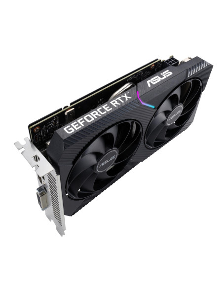 Graphics Card, ASUS, NVIDIA GeForce RTX 3050, 8 GB, GDDR6, 128 bit, PCIE 4.0 16x, Dual Slot Fansink, 1xDVI-D, 1xHDMI, 1xDisplay