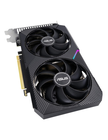 Graphics Card, ASUS, NVIDIA GeForce RTX 3050, 8 GB, GDDR6, 128 bit, PCIE 4.0 16x, Dual Slot Fansink, 1xDVI-D, 1xHDMI, 1xDisplay