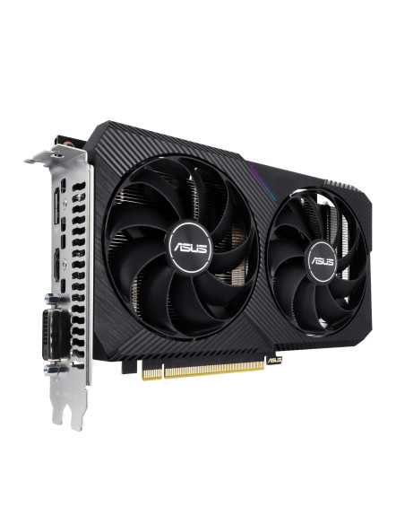 Graphics Card, ASUS, NVIDIA GeForce RTX 3050, 8 GB, GDDR6, 128 bit, PCIE 4.0 16x, Dual Slot Fansink, 1xDVI-D, 1xHDMI, 1xDisplay