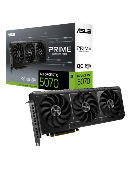 Graphics Card, ASUS, NVIDIA GeForce RTX 5070, 12 GB, GDDR7, 192 bit, PCIE 5.0 16x, Triple slot Fansink, 1xHDMI, 3xDisplayPort, 
