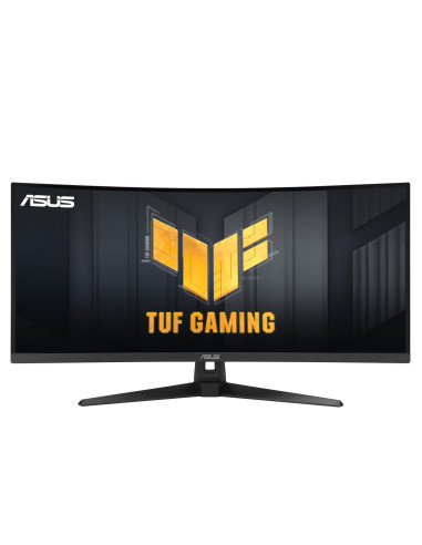LCD Monitor, ASUS, TUF Gaming VG34VQ3B, 34", Gaming/Curved, Panel VA, 3440x1440, 16:9, 180Hz, 1 ms, Speakers, 90LM0AA0-B01170