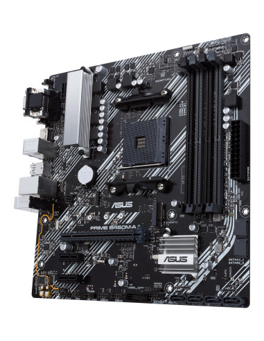 Mainboard, ASUS, AMD B450, SAM4, MicroATX, 2xPCI-Express 2.0 1x, 1xPCI-Express 3.0 16x, 1xM.2, Memory DDR4, Memory slots 4, 1x1