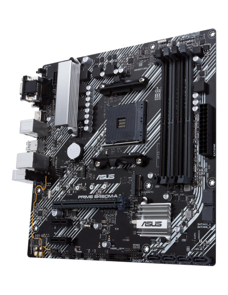 Mainboard, ASUS, AMD B450, SAM4, MicroATX, 2xPCI-Express 2.0 1x, 1xPCI-Express 3.0 16x, 1xM.2, Memory DDR4, Memory slots 4, 1x1