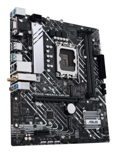 Mainboard, ASUS, Intel H610, LGA1700, Micro-ATX, Memory DDR4, Memory slots 2, 1xPCI-Express 3.0 1x, 1xPCI-Express 4.0 16x, 2xM.