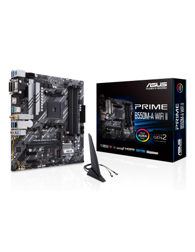 Mainboard, ASUS, AMD B550, SAM4, MicroATX, Memory DDR4, Memory slots 4, 2xPCI-Express 3.0 1x, 1xPCI-Express 4.0 16x, 2xM.2, 1x1