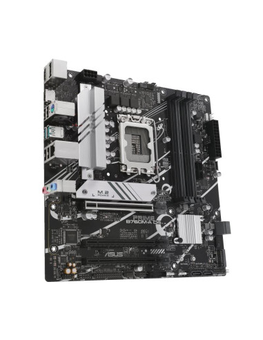 Mainboard, ASUS, Intel B760 Express, LGA1700, Micro-ATX, Memory DDR4, Memory slots 4, 1xPCI-Express 4.0 16x, 2xM.2, 1xHDMI, 1xD