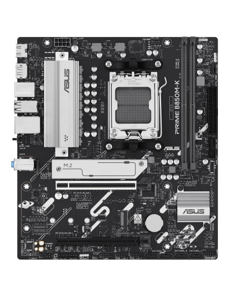 Mainboard, ASUS, AMD B850, SAM5, Micro-ATX, Memory DDR5, Memory slots 2, 1xPCI-Express 4.0 16x, 1xPCI-Express 5.0 16x, 2xM.2, 1