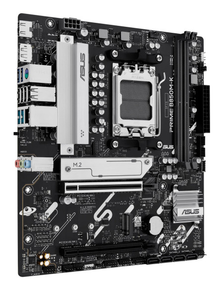 Mainboard, ASUS, AMD B850, SAM5, Micro-ATX, Memory DDR5, Memory slots 2, 1xPCI-Express 4.0 16x, 1xPCI-Express 5.0 16x, 2xM.2, 1