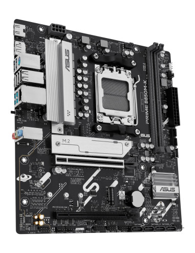 Mainboard, ASUS, AMD B850, SAM5, Micro-ATX, Memory DDR5, Memory slots 2, 1xPCI-Express 4.0 16x, 1xPCI-Express 5.0 16x, 2xM.2, 1