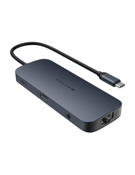 Hyper | HyperDrive EcoSmart Gen.2 Universal USB-C 10-in-1 Hub with 140 W PD3.1 Power Pass-thru | Ethernet LAN (RJ-45) ports 1 |