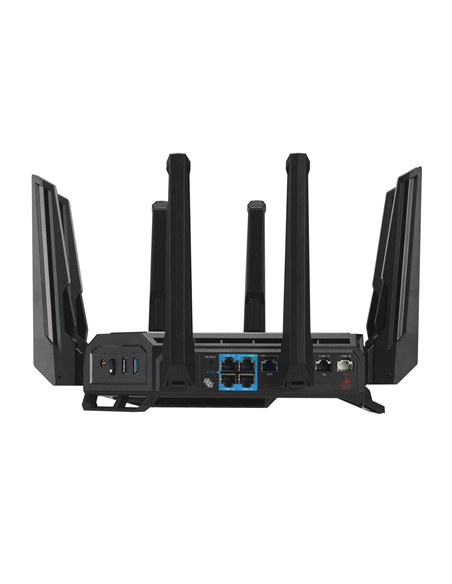 WiFi 7 Tri-band Gaming Router | ROG Rapture GT-BE19000 | 802.11ax | 10/100/1000 Mbit/s | Ethernet LAN (RJ-45) ports 1 | Mesh Su