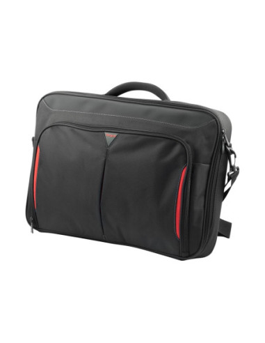 Targus | Clamshell Laptop Bag | CN418EU | Briefcase | Shoulder strap | Black/Red