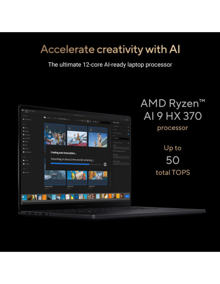 Asus ProArt P16 H7606WP-SR231X | Nano Black | 16 " | OLED | Touchscreen | 3K | 2880 x 1800 pixels | 120 Hz | Glossy | AMD Ryzen