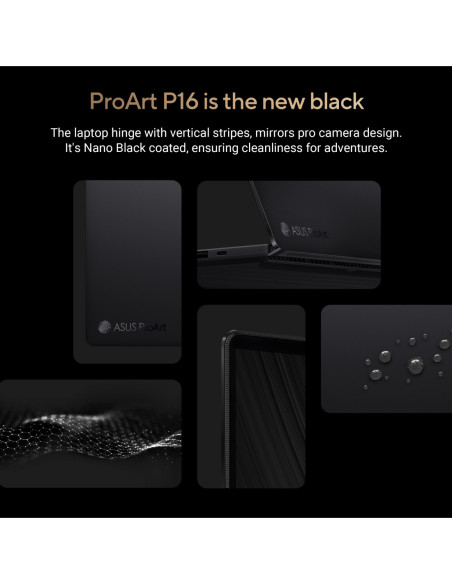 Asus ProArt P16 H7606WP-SR231X | Nano Black | 16 " | OLED | Touchscreen | 3K | 2880 x 1800 pixels | 120 Hz | Glossy | AMD Ryzen
