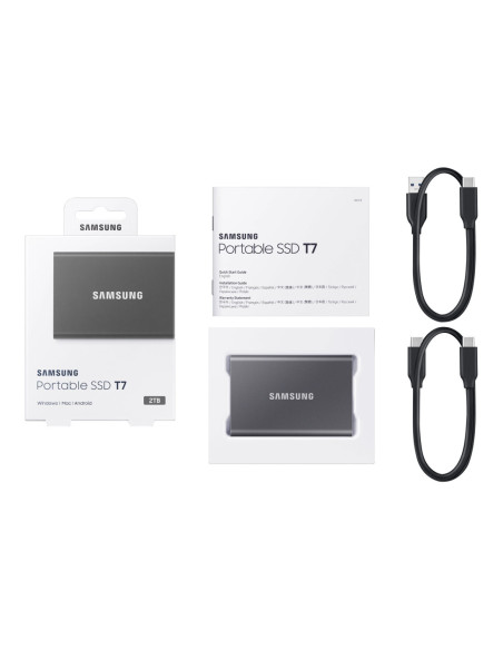 Portable SSD | T7 | 2000 GB | USB 3.2 | Gray