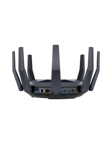 Wireless Router, ASUS, 6000 Mbps, Mesh, Wi-Fi 6, USB 3.1, 9x10/100/1000M, 1x10GbE, 1xSPF+, Number of antennas 8, RT-AX89X