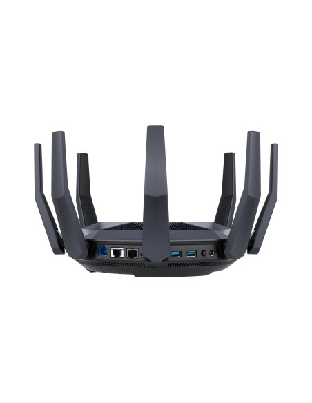 Wireless Router, ASUS, 6000 Mbps, Mesh, Wi-Fi 6, USB 3.1, 9x10/100/1000M, 1x10GbE, 1xSPF+, Number of antennas 8, RT-AX89X
