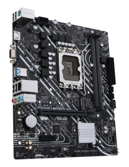 Mainboard, ASUS, Intel H610, LGA1700, MicroATX, Memory DDR4, Memory slots 2, 1xPCI-Express 3.0 1x, 1xPCI-Express 4.0 16x, 1xM.2