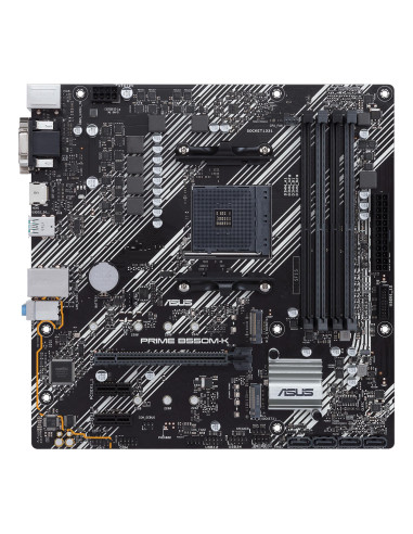 Mainboard, ASUS, AMD B550, SAM4, MicroATX, 2xPCI-Express 3.0 1x, 2xM.2, 1xPCI-Express 4.0 16x, Memory DDR4, Memory slots 4, 1x1