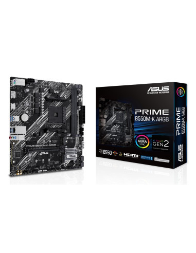 Mainboard, ASUS, AMD B550, SAM4, Micro-ATX, Memory DDR4, Memory slots 2, 1xPCI-Express 3.0 1x, 1xPCI-Express 3.0 16x, 1xPCI-Exp
