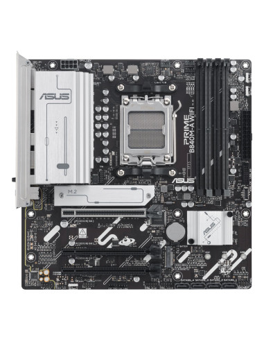 Mainboard, ASUS, AMD B840, SAM5, Micro-ATX, Memory DDR5, Memory slots 4, 2xPCI-Express 3.0 16x, 1xPCI-Express 4.0 16x, 3xM.2, 1