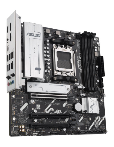 Mainboard, ASUS, AMD B840, SAM5, Micro-ATX, Memory DDR5, Memory slots 4, 2xPCI-Express 3.0 16x, 1xPCI-Express 4.0 16x, 3xM.2, 1