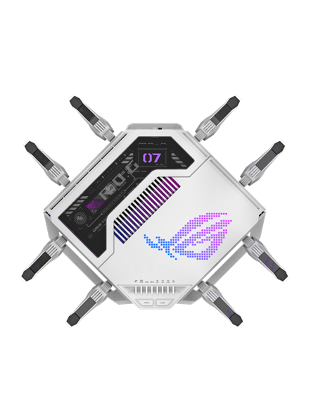 Asus | WiFi 7 Tri-band Gaming Router | ROG Rapture GT-BE19000AI | 802.11ax | 10/100/1000 Mbit/s | Ethernet LAN (RJ-45) ports 1 